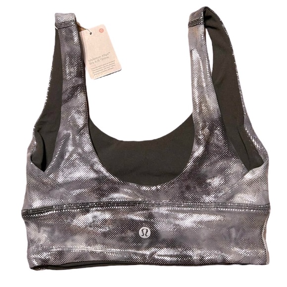 Lululemon Align Silver Metallic Sports Bra Size 2 - Picture 6 of 9